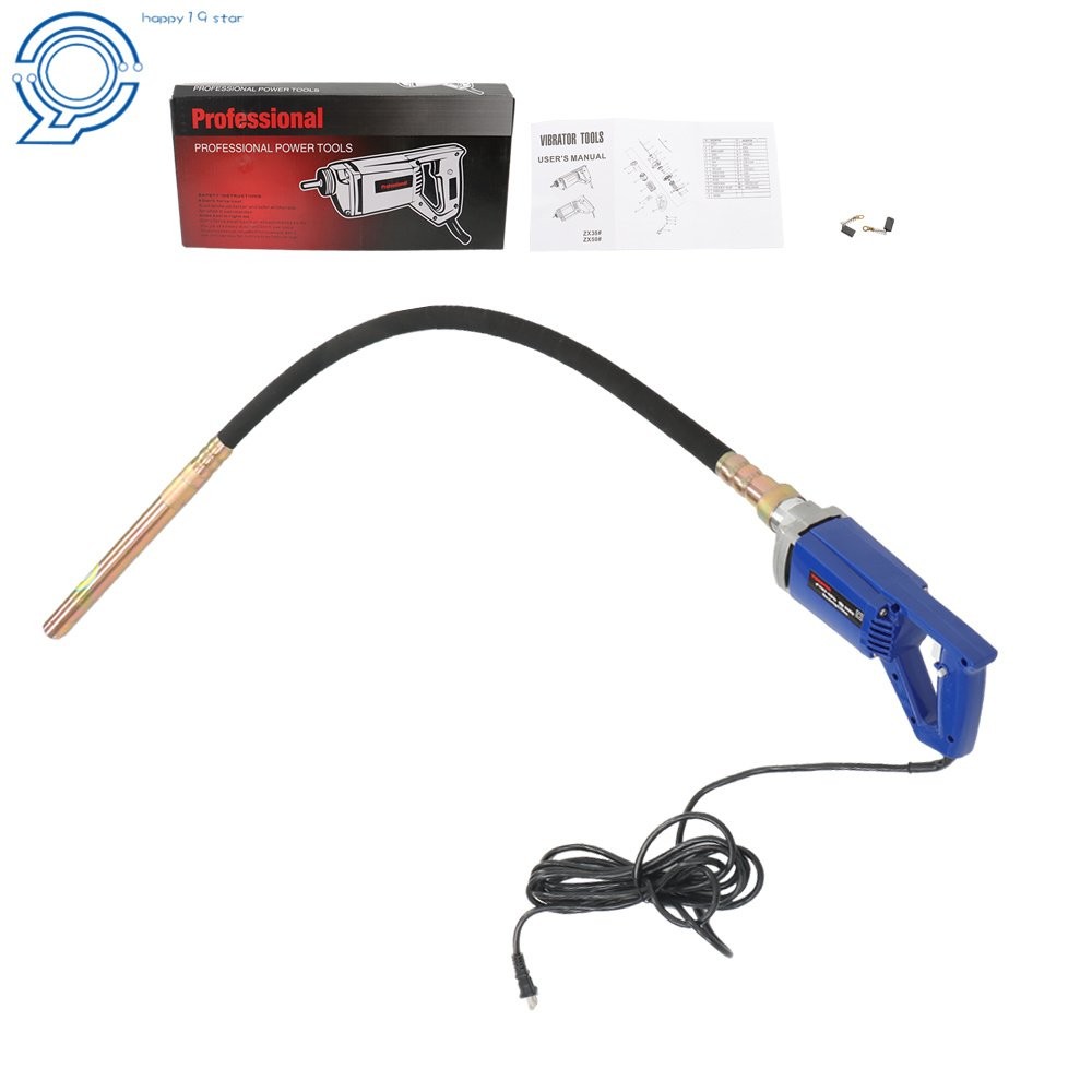 Electric Concrete Vibrator 1500W Portable 35mmX1.5m Cement Concrete Construction