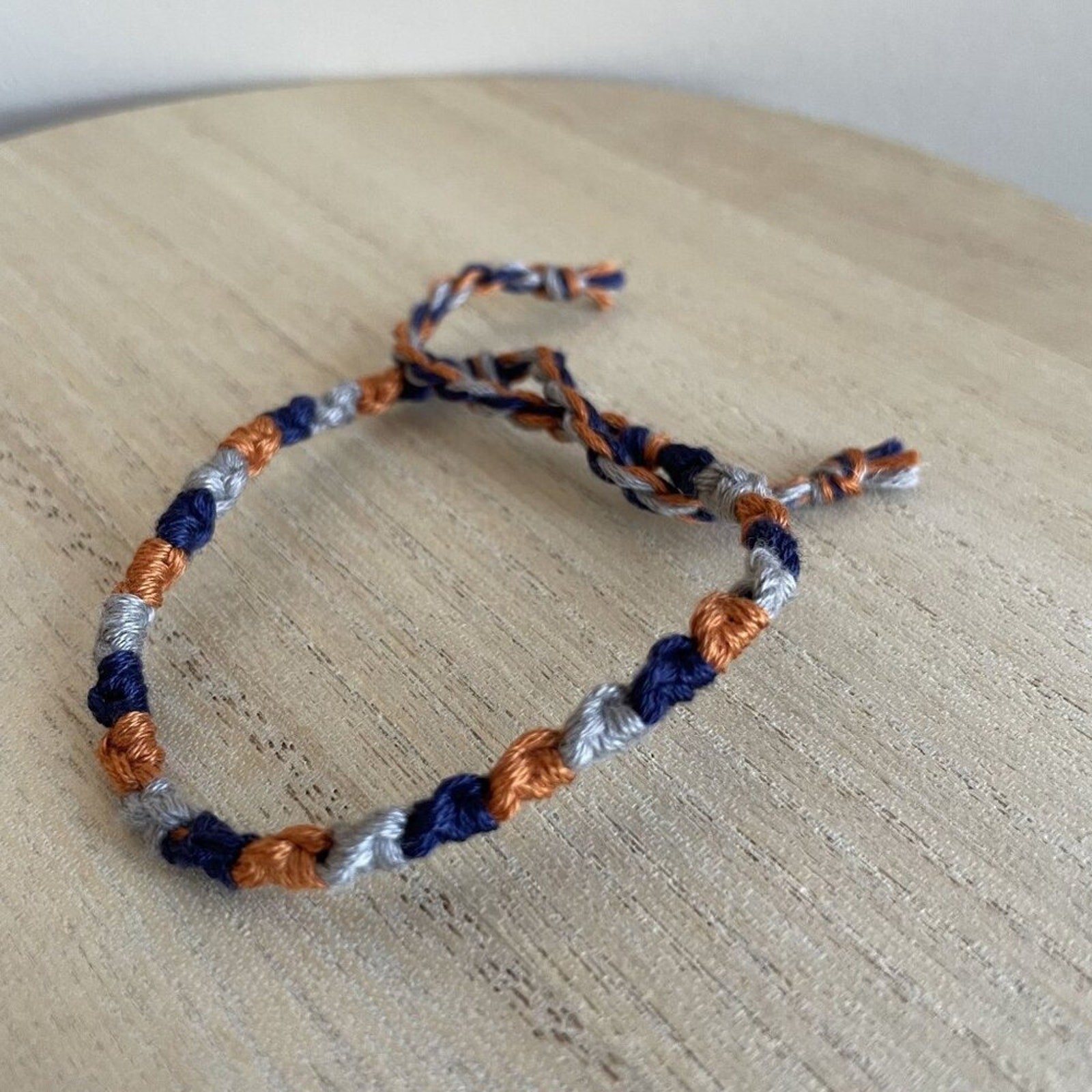 Griselda Bracelet, anklet, trendy, comfortable, tie, embroidery thread, woven, g