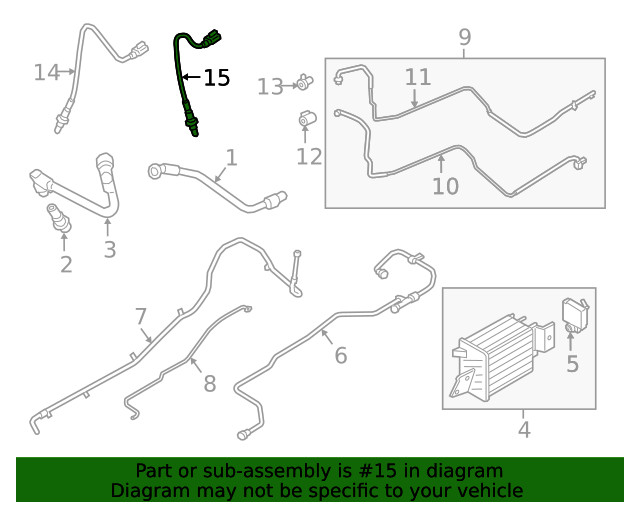 Genuine Ford Oxygen Sensor JL3Z-9G444-B