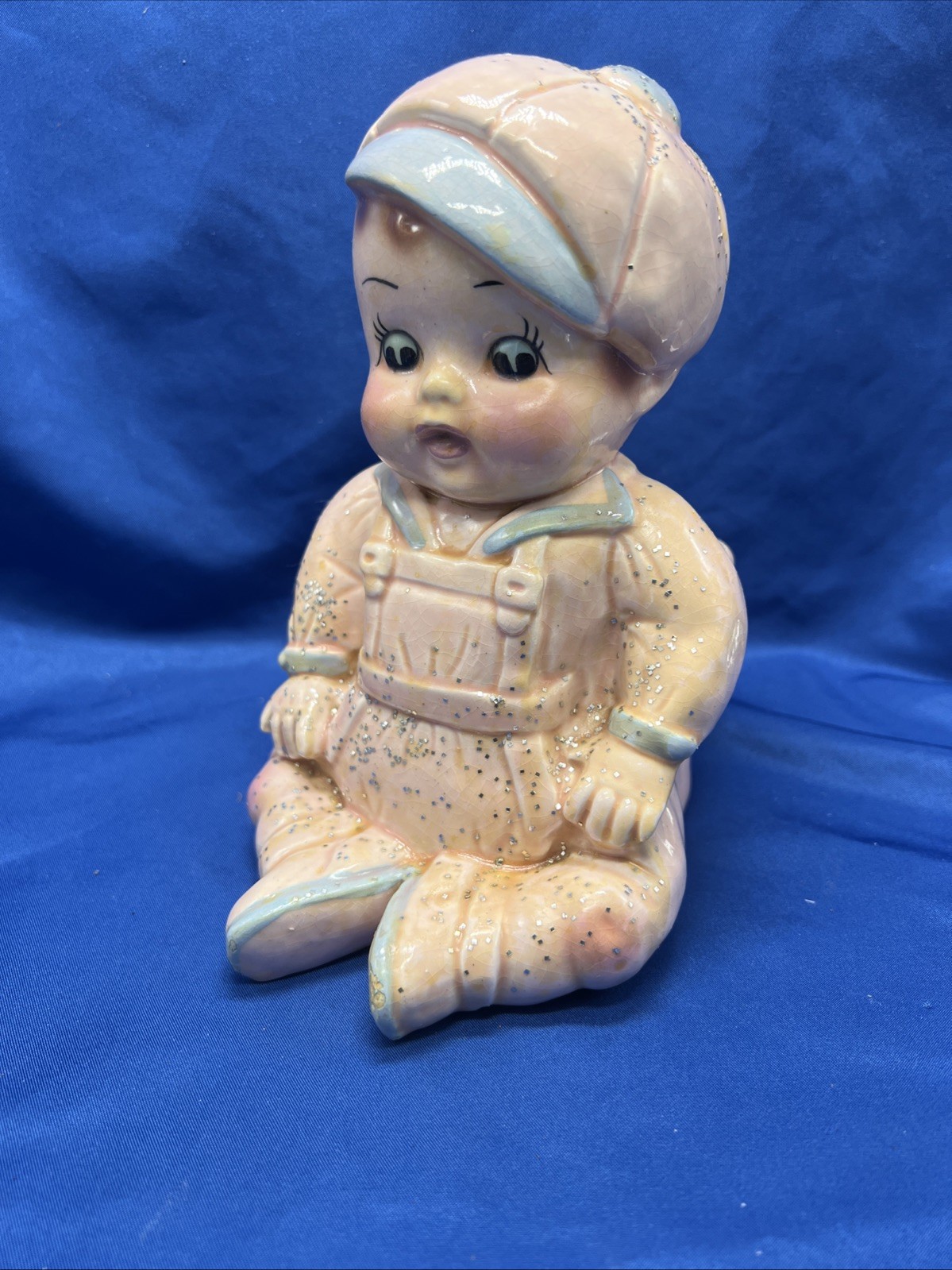 1960'S Vintage BABY PLANTER FLOWER VASE GIFT with Sparkles