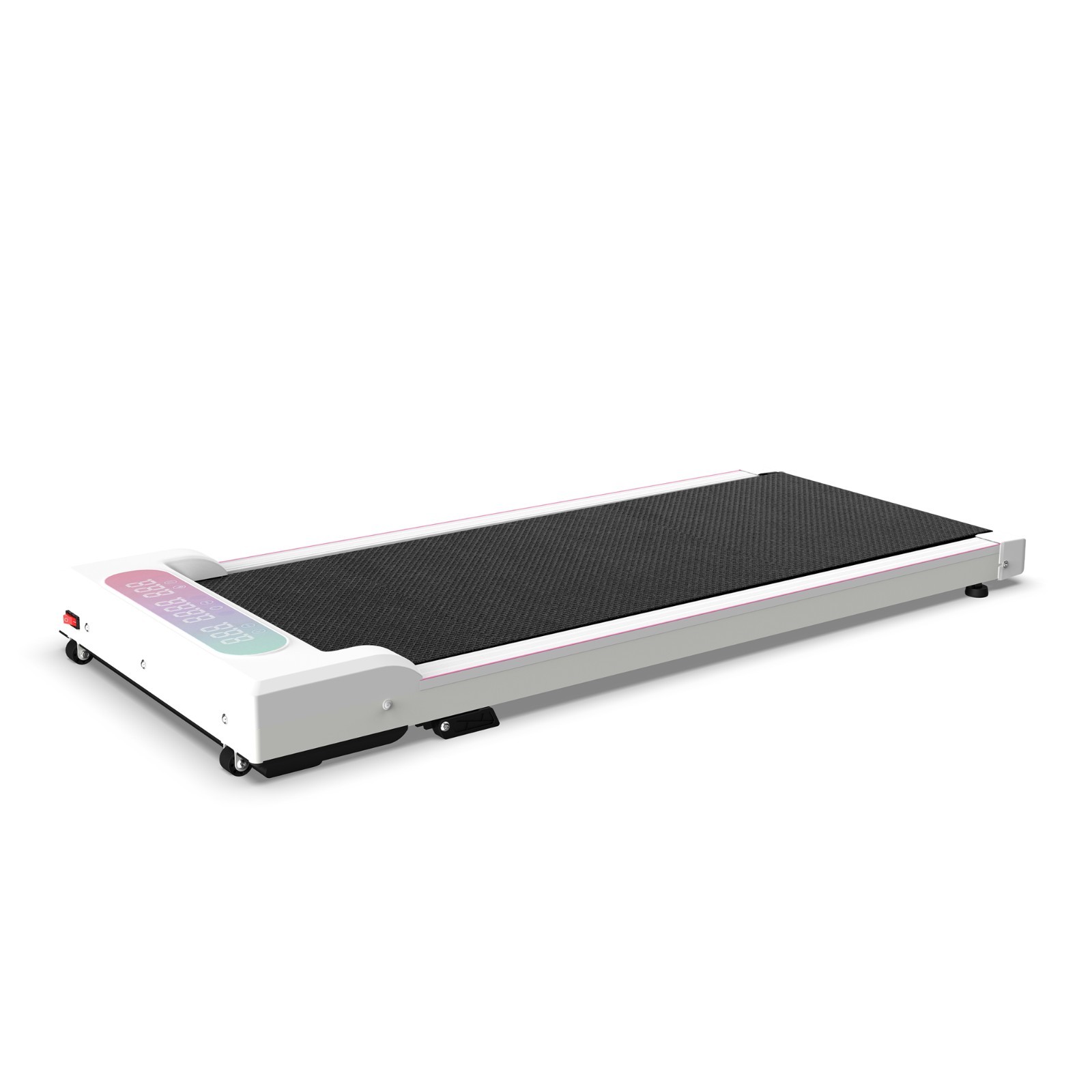 2 in 1 Foldable Treadmill Incline Handle Bar Walking Pad Vibration Pad Remote