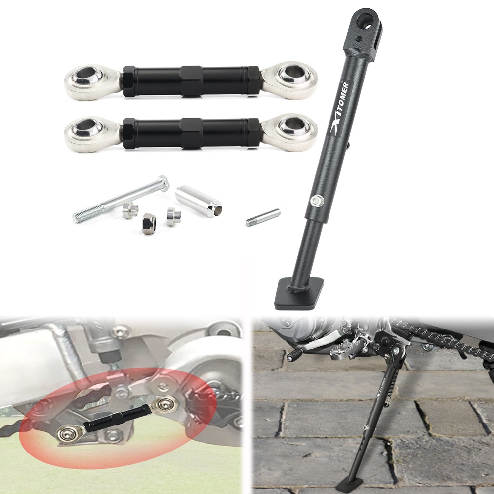 Adjustable Kickstand And Lowering Links Kit Fit For Kawasaki KLX230 2021-2024