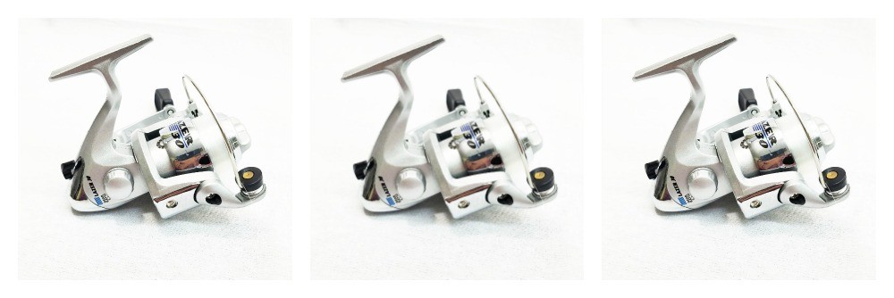3 ea. HI-TECH LAZER LZF-30S, SILVER REELS FOR CRAPPIE POLE ROD FISHING 2BB