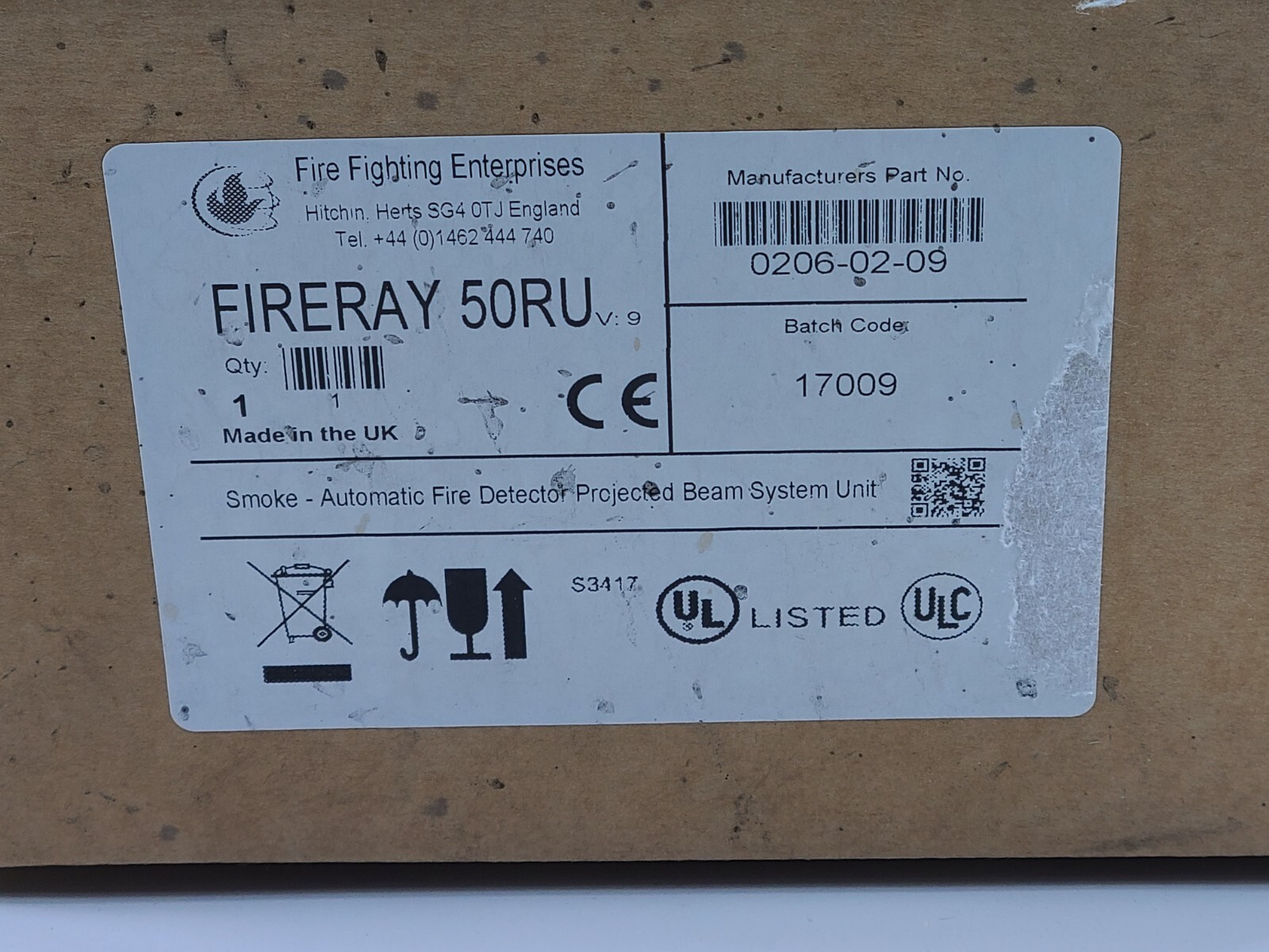 Fireray 50RU | BEAM DETECTOR 160 FT | Same Day Shipping