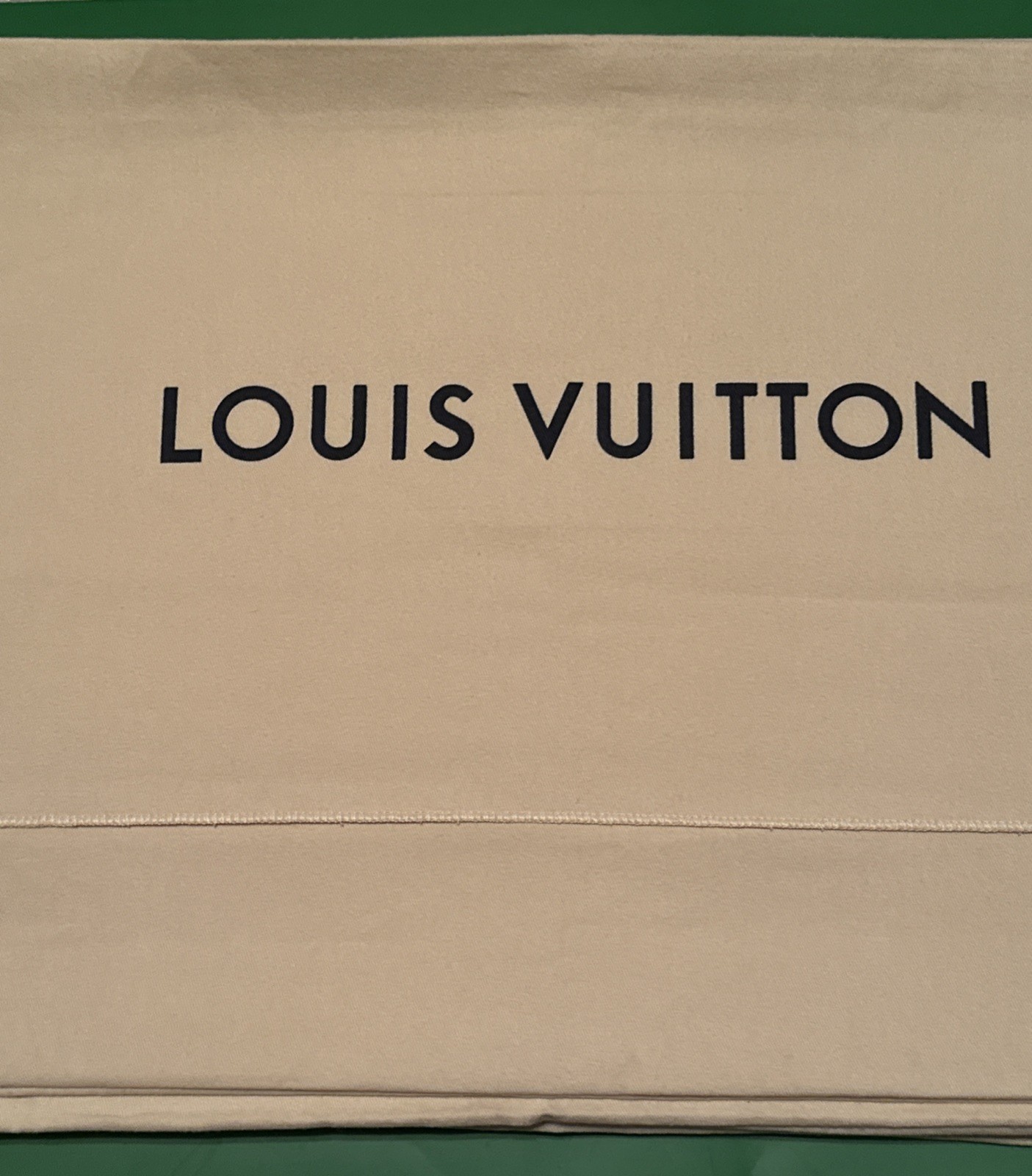 Authentic Louis Vuitton Dust Cover Bag, Beige “22x15” Envelope Type