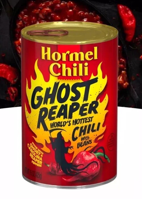 LIMITED EDITION Hormel Ghost Reaper Chili With Beans, 15 oz World’s Hottest