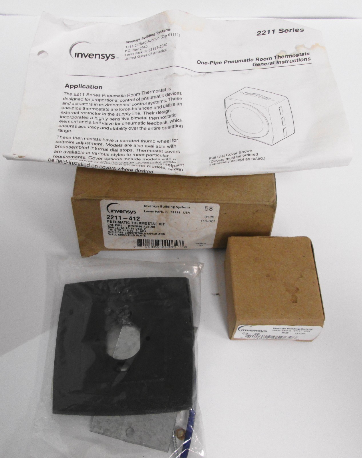 Invensys 2211-412 Pneumatic Thermostat Kit