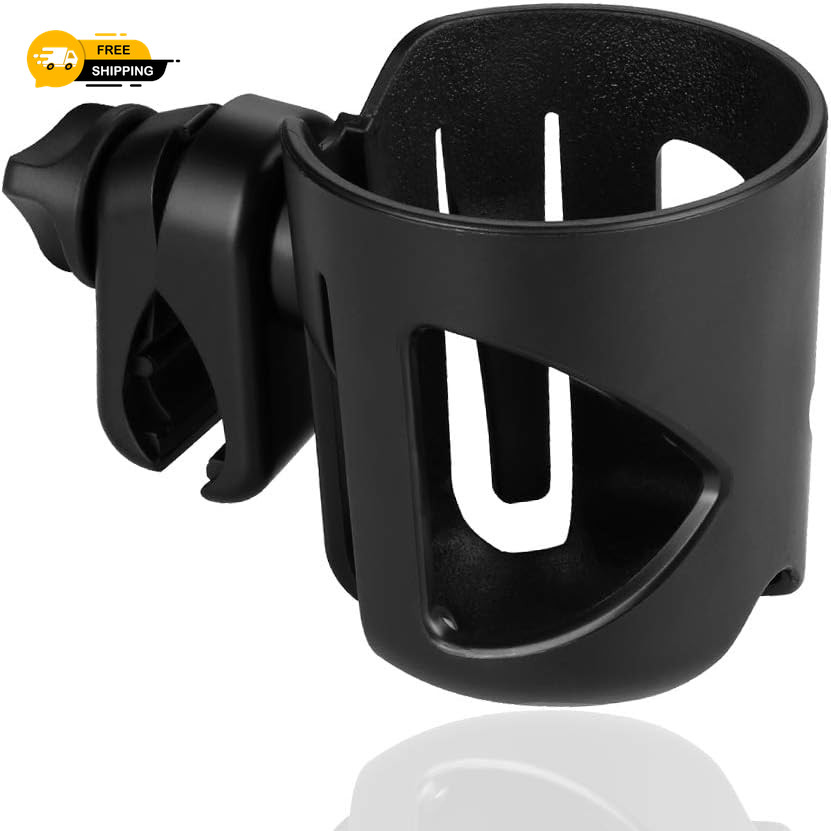 Universal Walker Cup Holder, Wheelchair Cup Holder, Rollator Cup Holder, 360° Ro