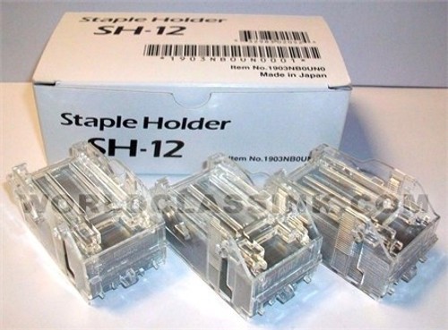 3x Staple Holder SH-12 Cartridge w/5000 Staples