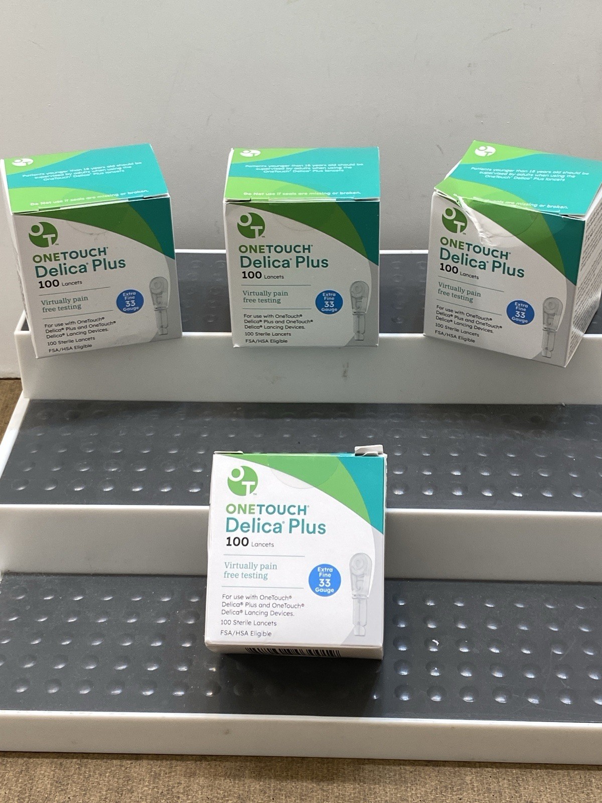 One Touch Delica Plus 33G Lancets  Exp.9/30/2029  4 Boxes Unopened