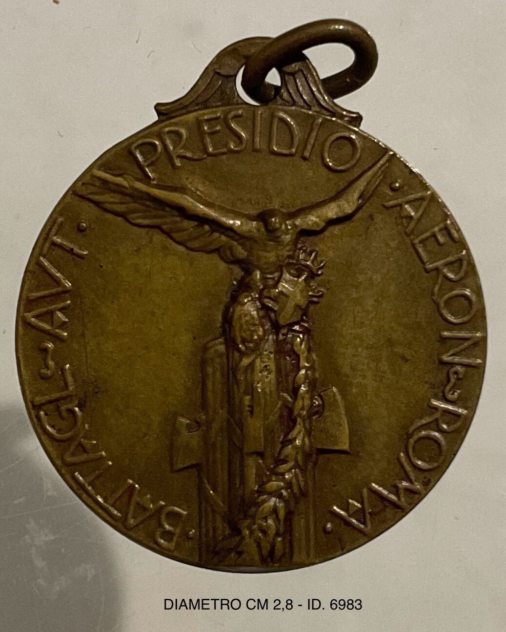 REGIA AERONAUTICA MEDAGLIA BATTAGLIONE AUT. PRESIDIO AERONAUTICO ROMA