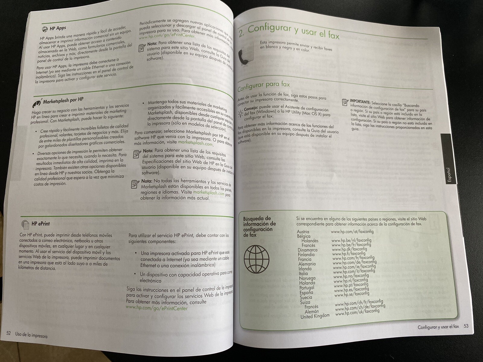 HP Officejet 6500A "Getting Started Guide" Instruction Booklet