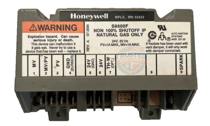 S8600F Furnace Control Board