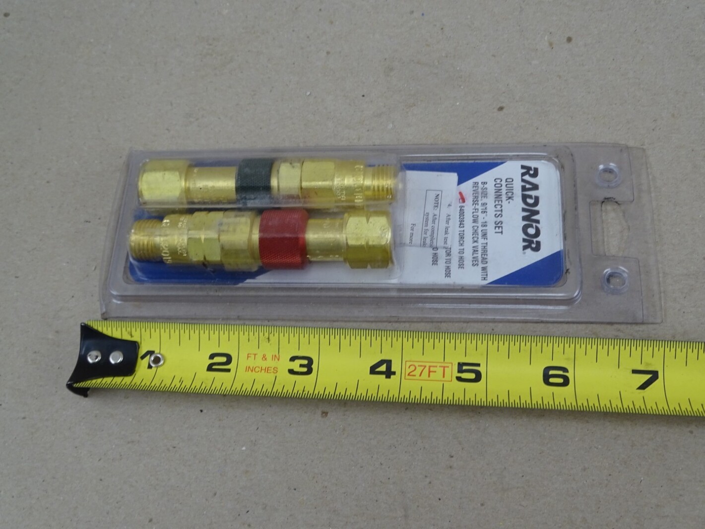 Radnor Quick Connect Set B-Size 9/16"-18 UNF Thread, QDB10