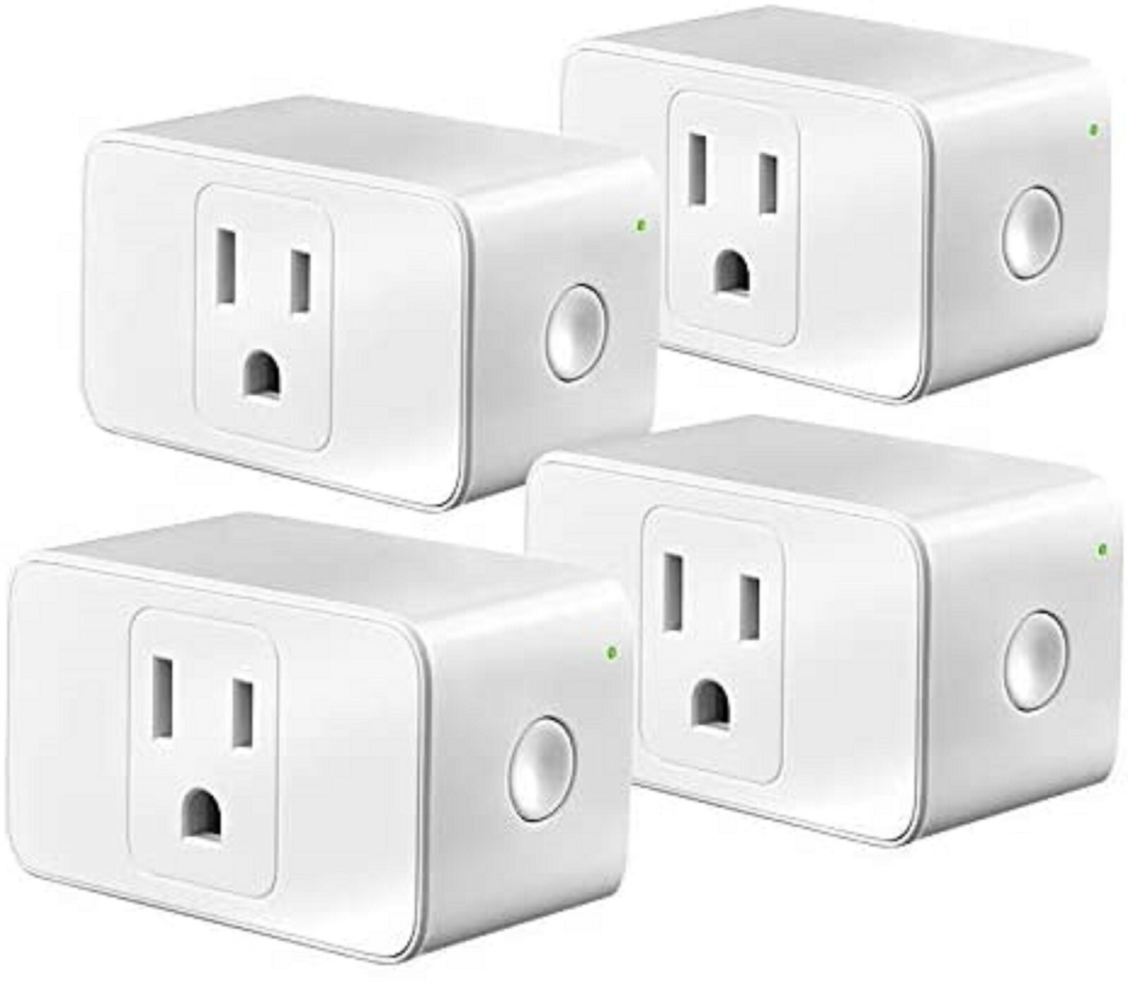 4 Pk TicLife Smart Plug Compatible W/Alexa and Google Wi-Fi Mobvoi App