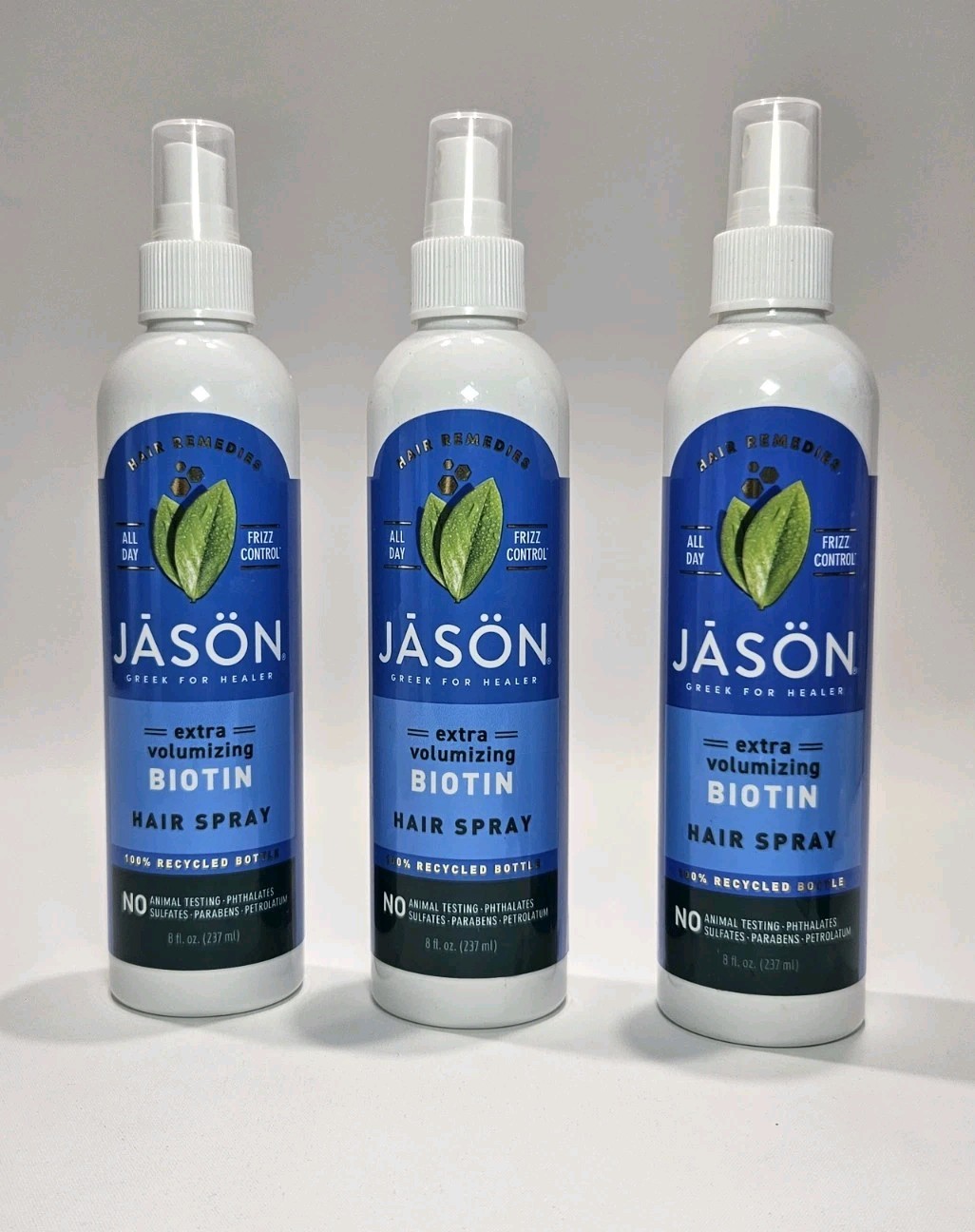 JĀSÖN Extra Volumizing Biotin Hair Spray - 8 Fl Oz. (237 ML) - Pack Of 3