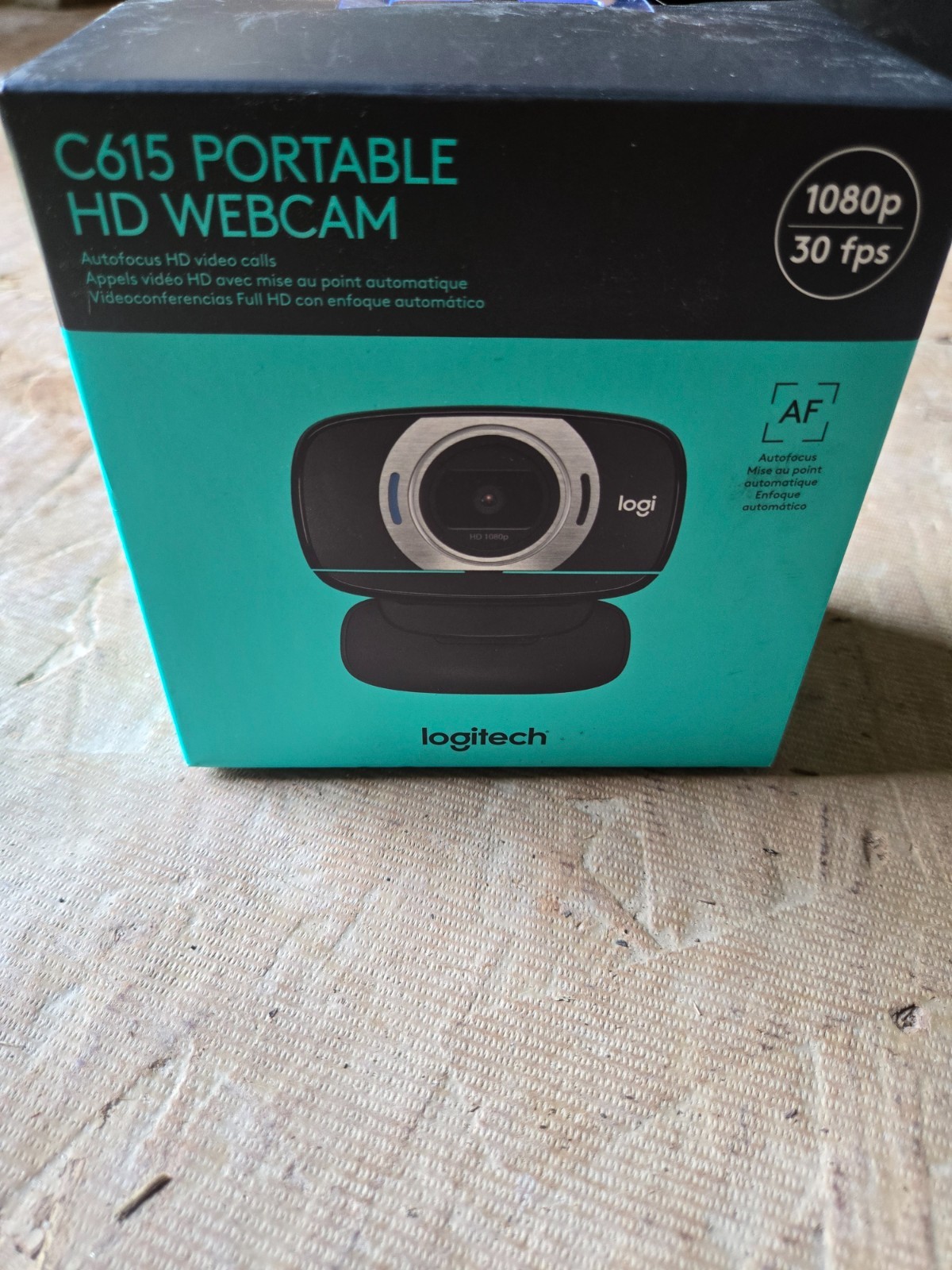Logitech C615 Portable HD Webcam 1080p 30fps Autofocus (1920 x 1080) NEW