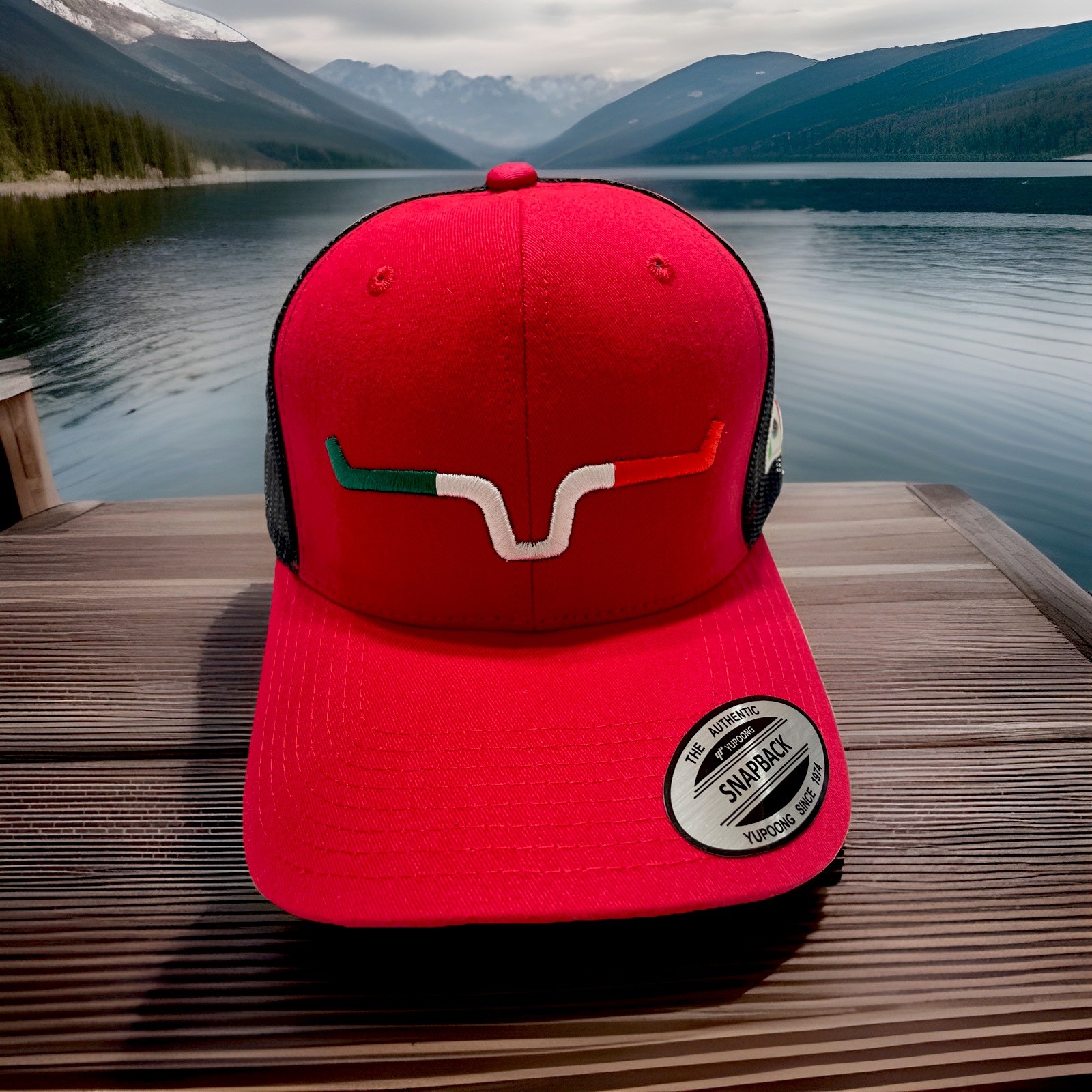 Kimes Ranch Caps Adjustable Snapback Weekly Americana Hat One Size Red