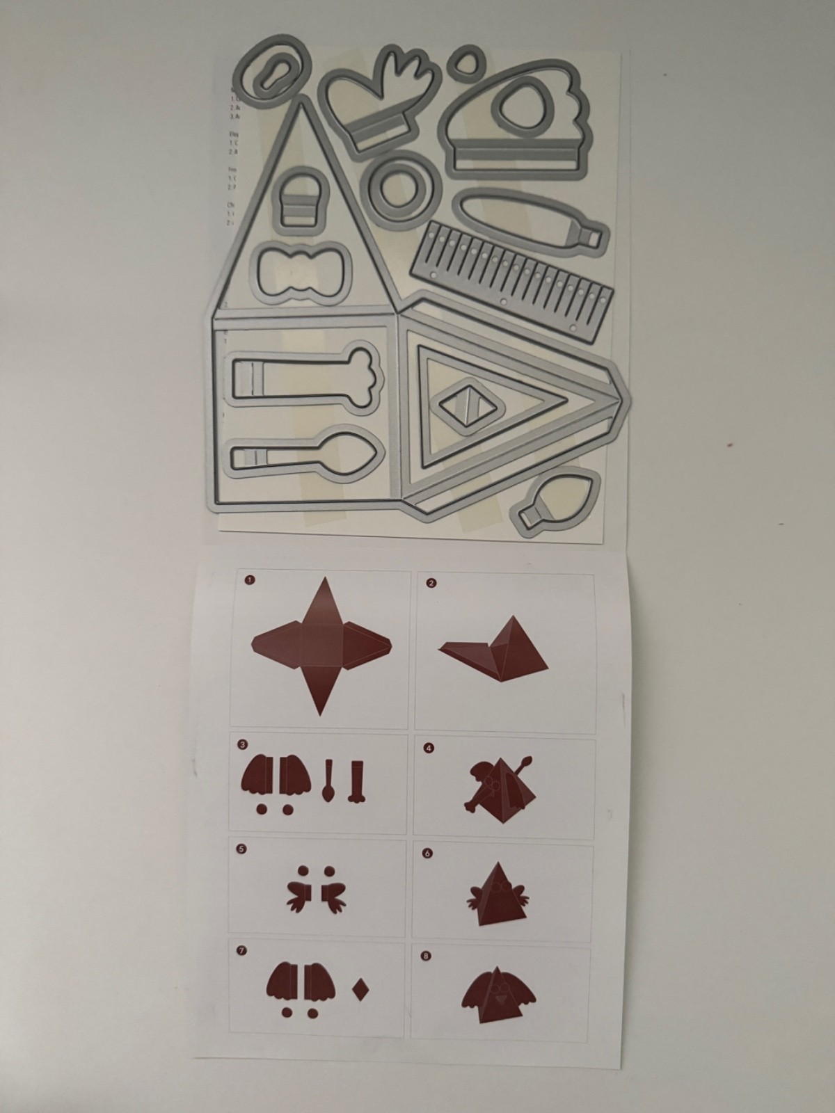 Stampin' Up Cut & Emboss Thinlits Retired Pyramid Pals Dies NEW