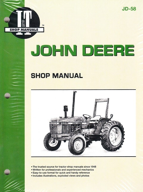 John Deere 2150 2155 2255 2350 2355N 2550 2555 I&T Tractor Repair Manual JD58
