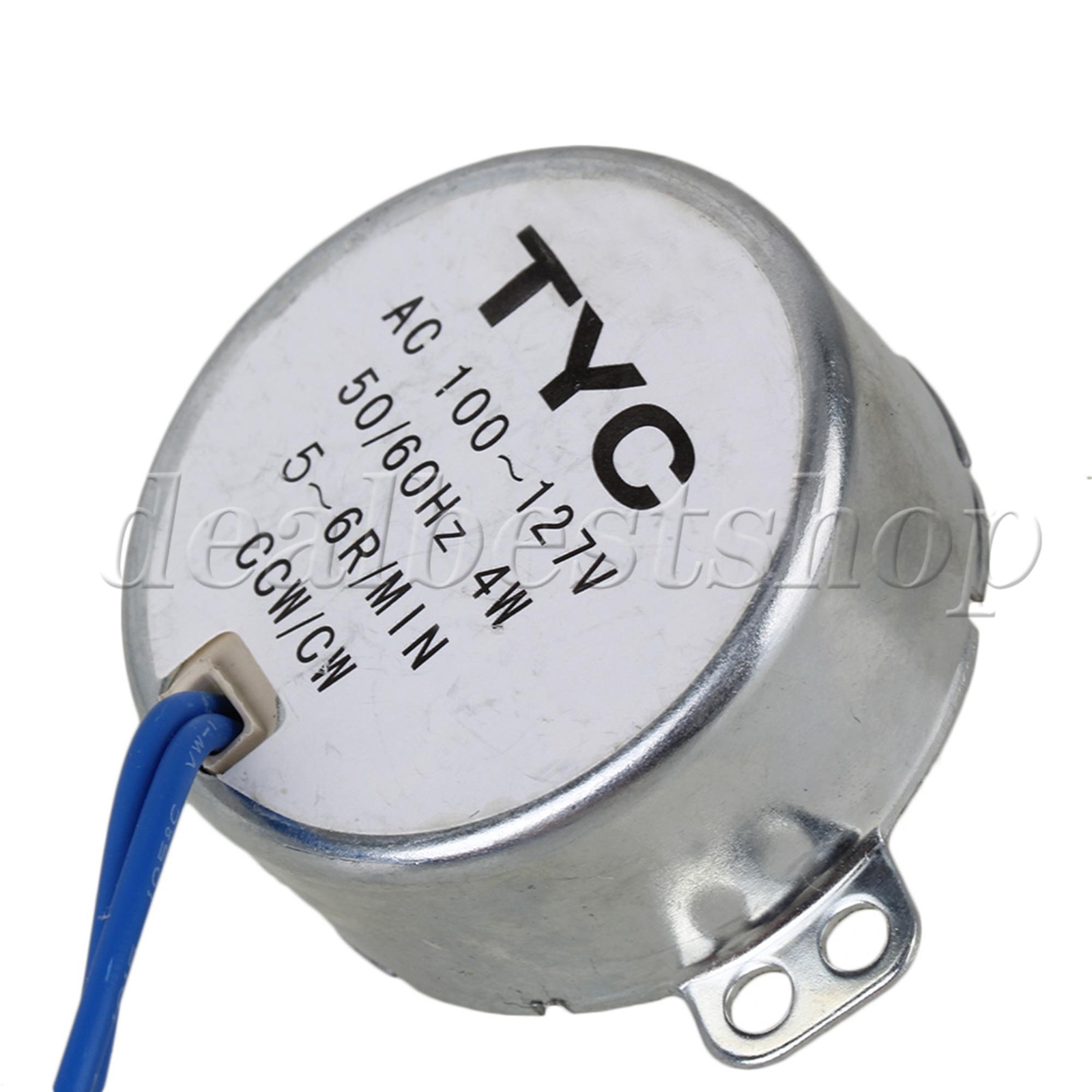 AC 110V  Metal Not Directed Synchronous Motor 5-6rpm 65.3x40x49mm