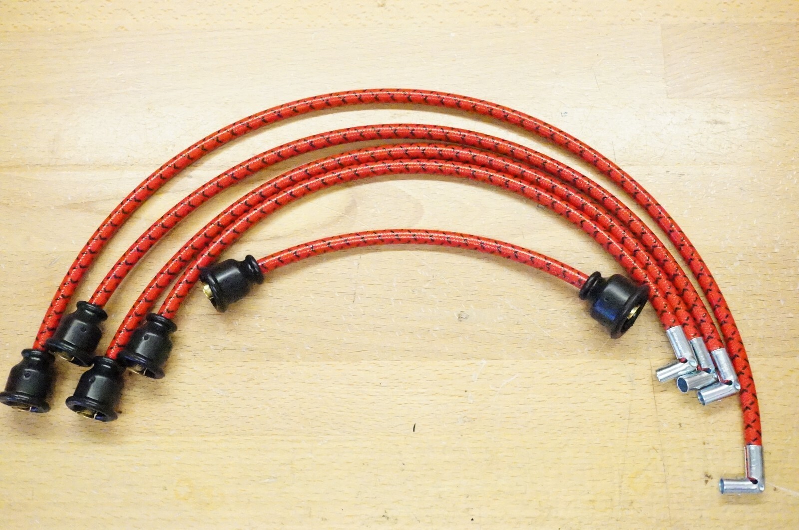 Farmall M Super M MTA 400 450 Cloth Copper Spark Plug Wire Set IH International