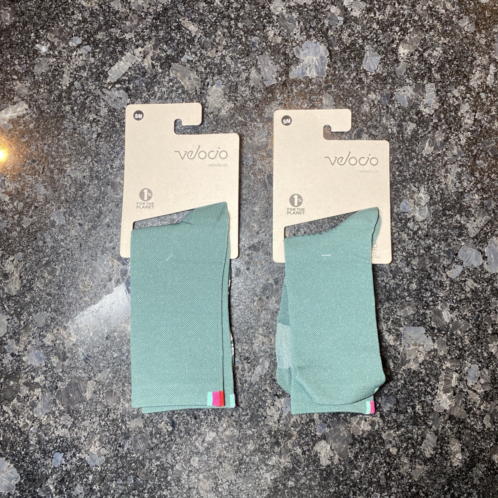 Velocio 2 Pairs Signature Cycling Socks S/M EU 38-42 US Women 7-9.5 Road Bike