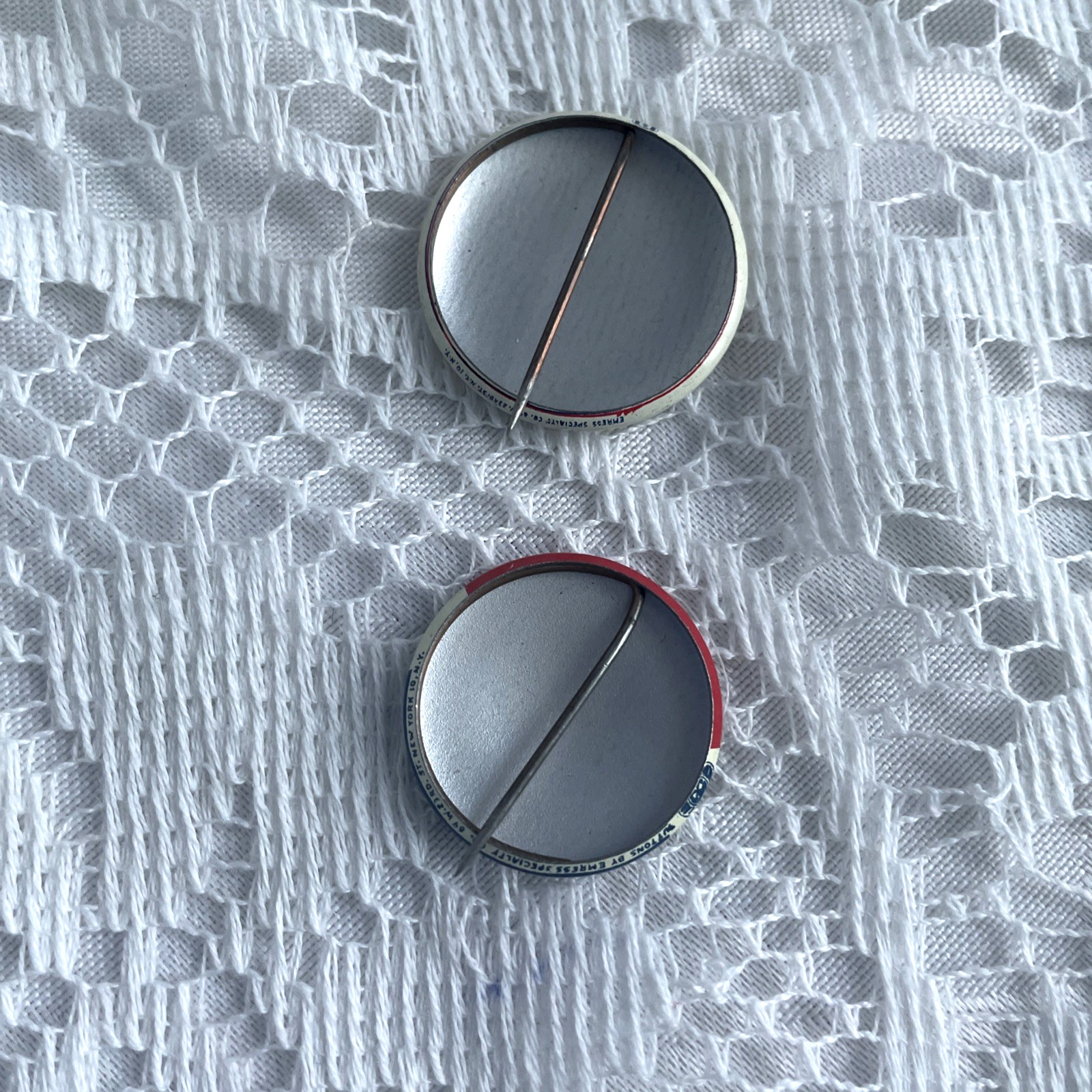 TWO ROCKEFELLER CAMPAIGN BUTTON PINS SENIOR CITIZENS & I'M ON TEAM
