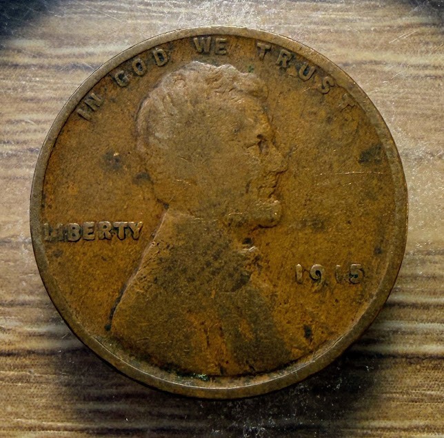 1915-P Lincoln Wheat Cent - Actual Coin Shown - Free Shipping & Tracking INV#83