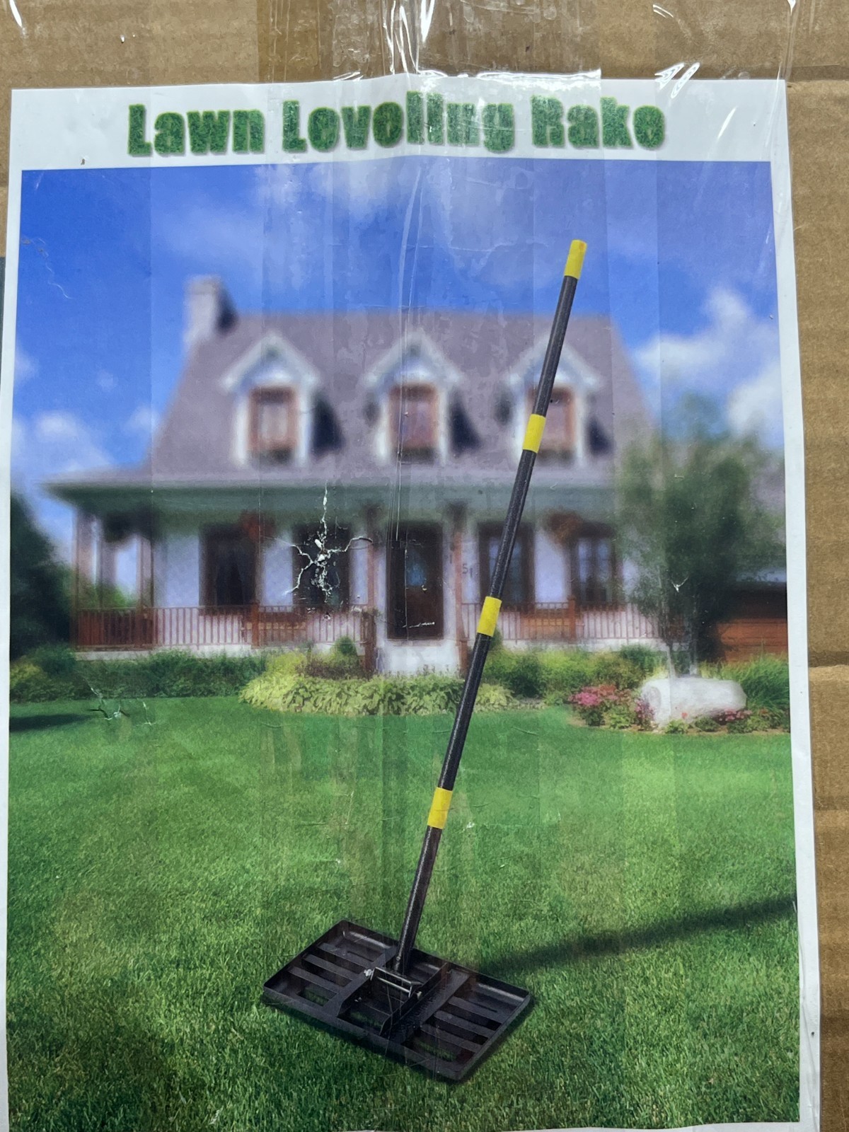 NEW BsBsBest Steel Handle 17 in. x 10 in. Lawn Leveling Rake