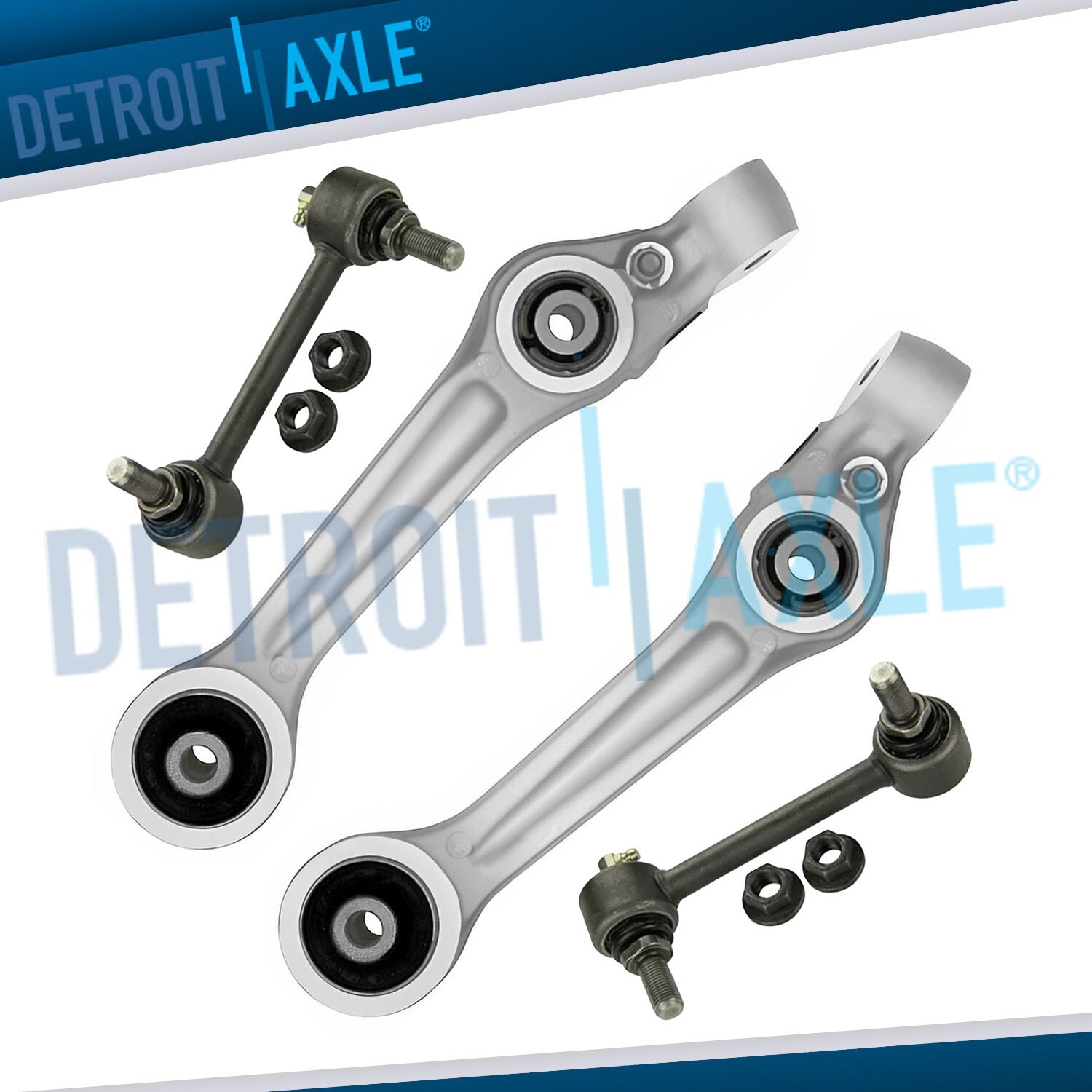 Front Lower Rearward Control Arms Assembly Sway Bar Links Kit for Equus Genesis