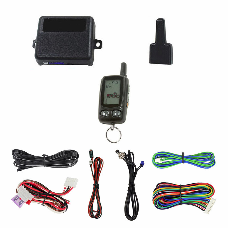 Megalarm MEGA3100 2-Way LCD Paging Motorcycle Alarm Remote Bike Security System