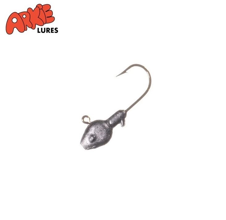 20 (2 pks) Unpainted Arkie Minnow Head Jig~Crappie Bass Lure~FREE Shipping