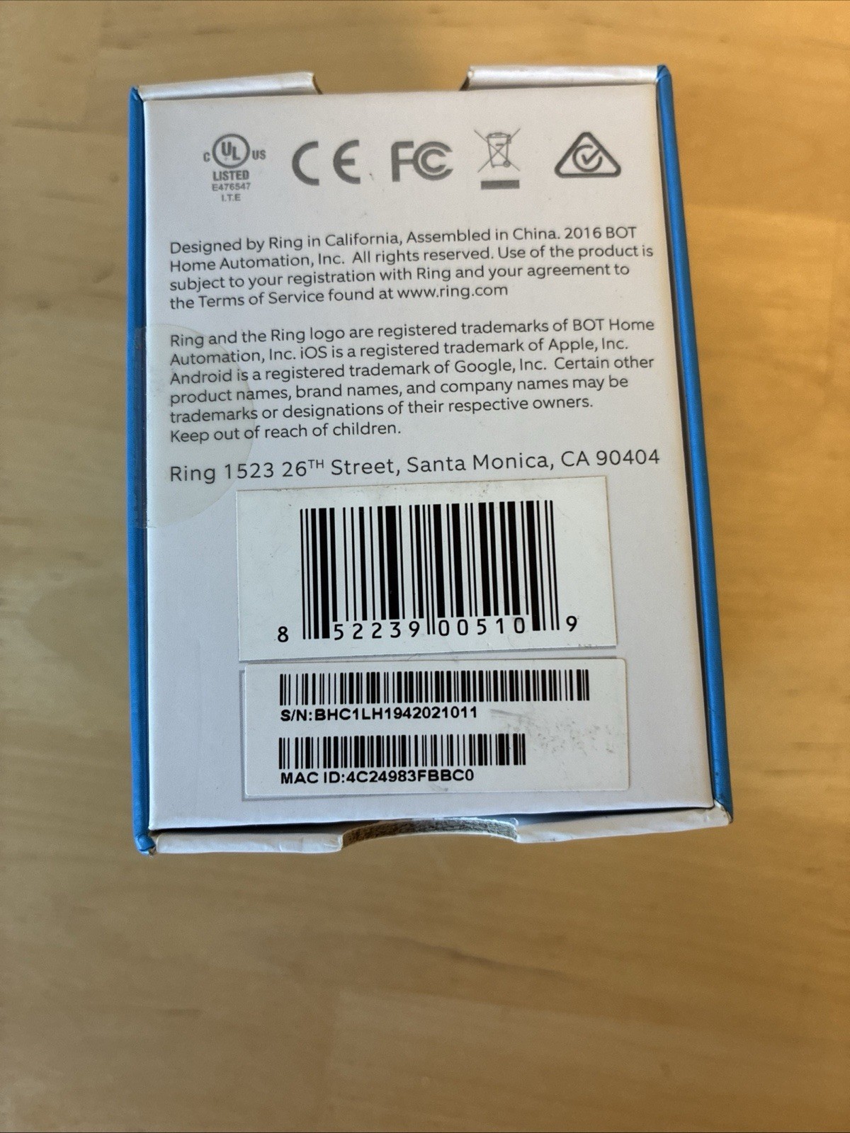 Ring Doorbell Chime NEW