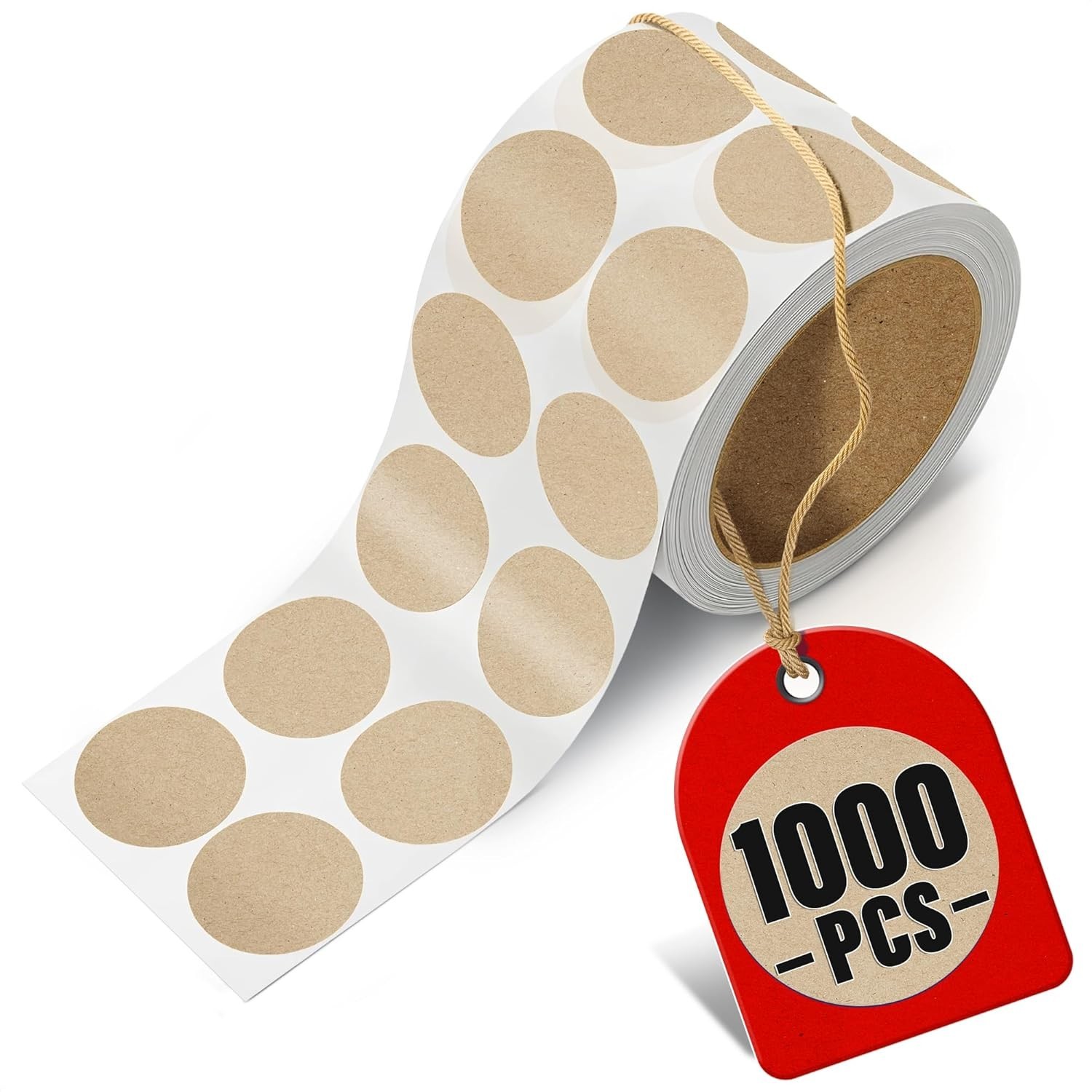 1000 Pcs Target Pasters – 1" IDPA Сardboard Target Stickers – Solid Construct...