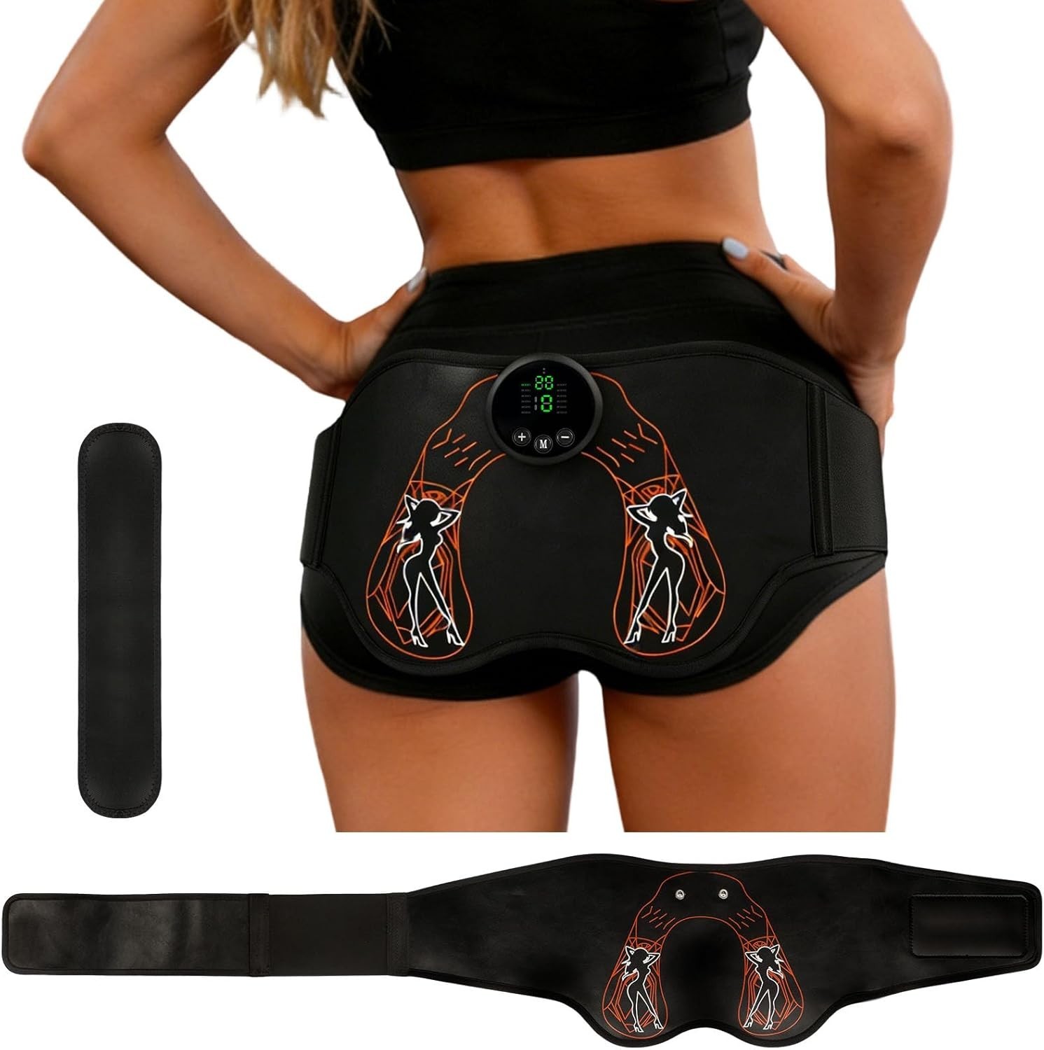 EMS Hip Trainer Glute Muscle Stimulator Belt Wireless Remote Butt Workout