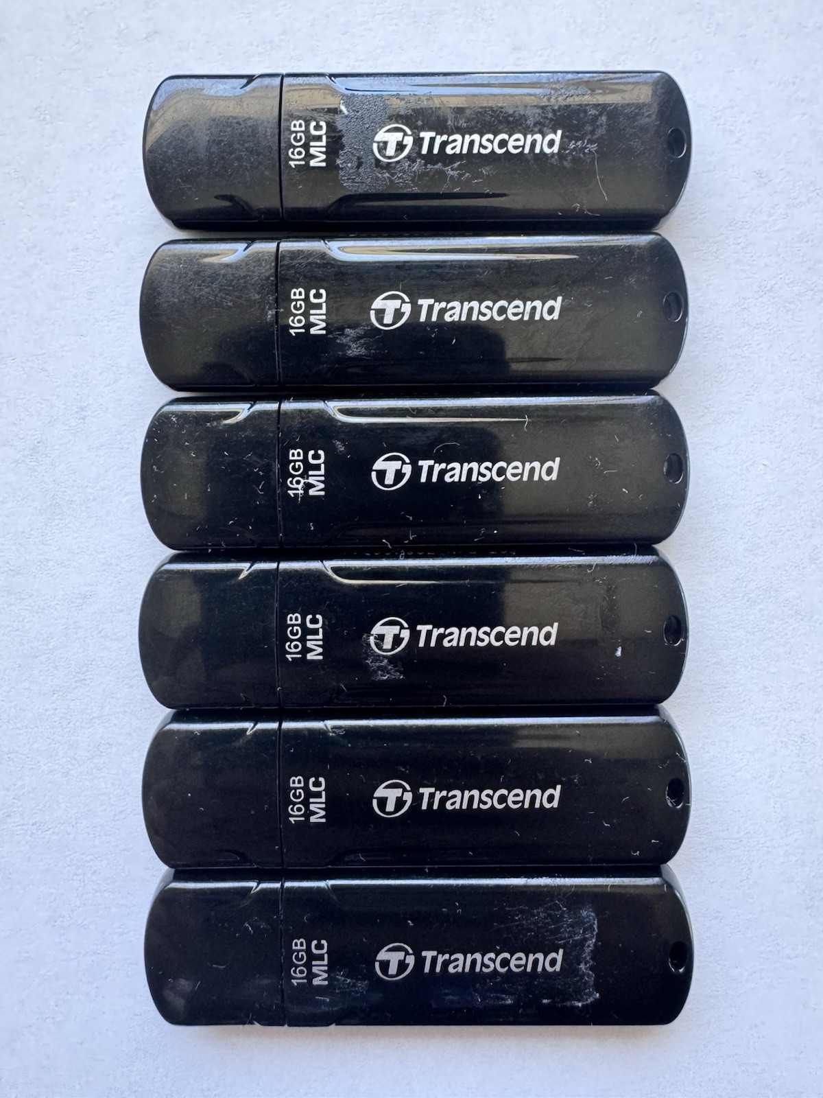 6 Pack! Transcend MLC USB 3.0 16 GB each Memory Storage Thumb Drives