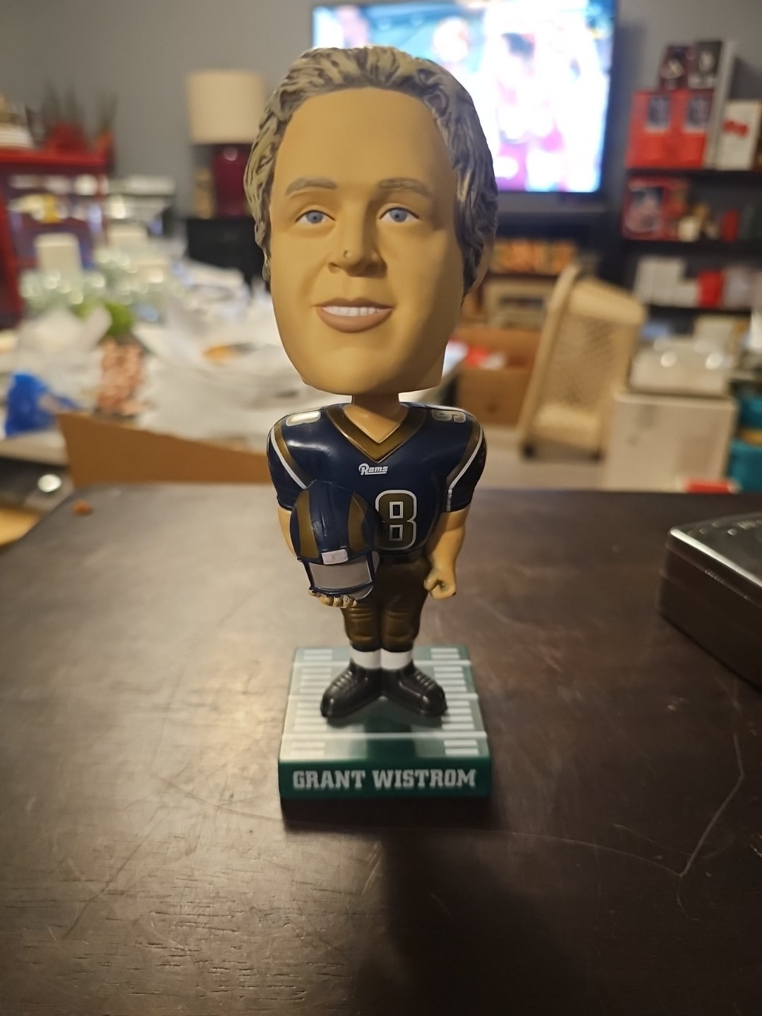 Grant Wistrom St. Louis Rams 2002 NFL Bobblehead Collectible vtg Hardees