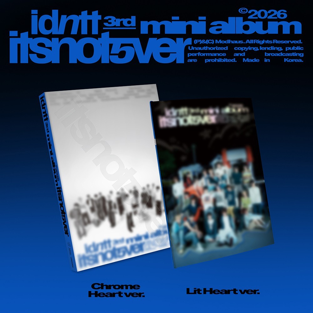 IDNTT ITSNOTOVER 3rd Mini Album/CD+Photo Book+Poster+Photo+Event Objekt OFFICIAL