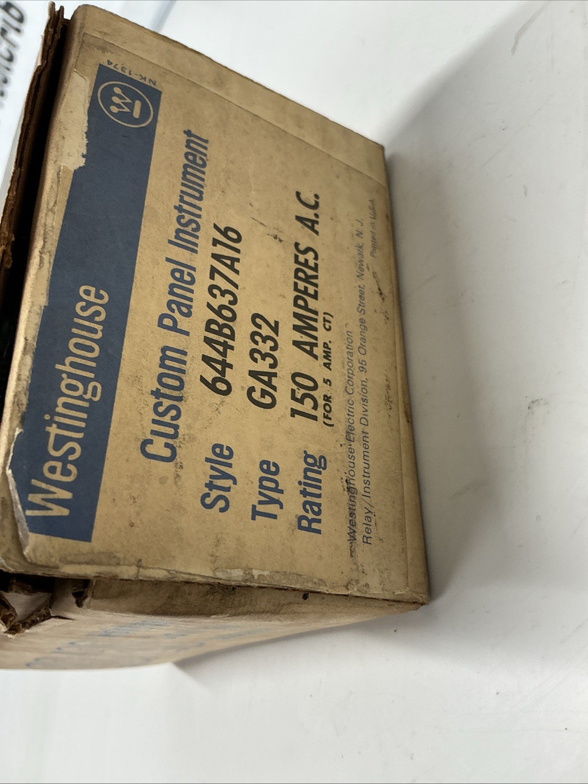 Westinghouse GA332 Custom Panel Instrument. AC-360