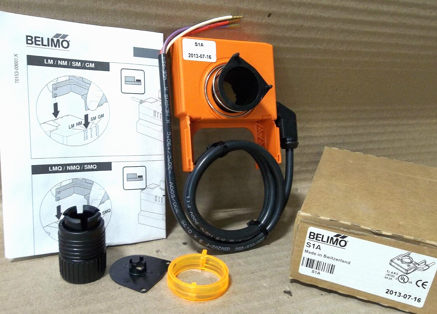 NEW BELIMO S1A AUXILARY SWITCH FOR DAMPER & ROTARY ACTUATORS SPDT x1 NEMA2 IP54