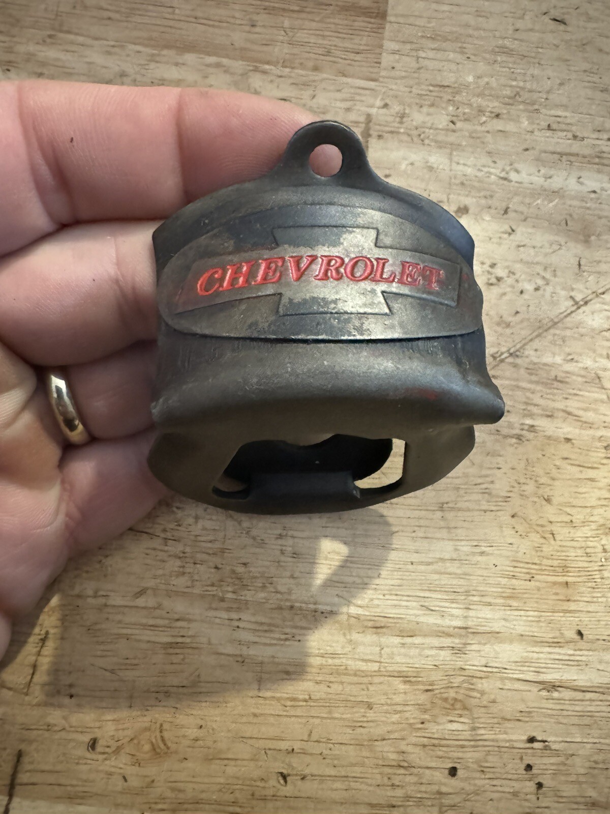 Chevrolet Metal Bottle Opener Chevy Collector Car Truck Auto Beer Hotrod Patina