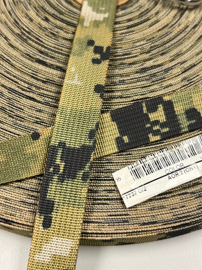 Milspec AOR2 Digital 3/4" 17337 Nylon Webbing Single Sided (5 Yards)