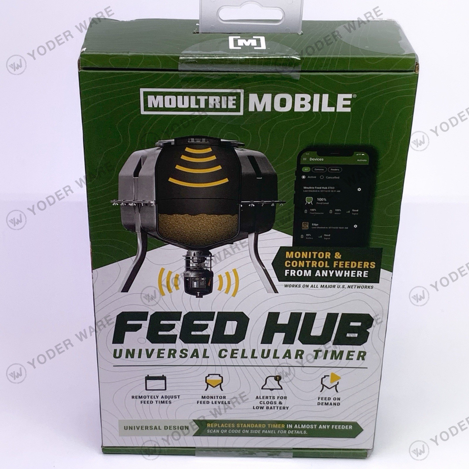 Moultrie Mobile Feed Hub Universal Cellular Timer Feeder Monitor w/ Alerts NEW