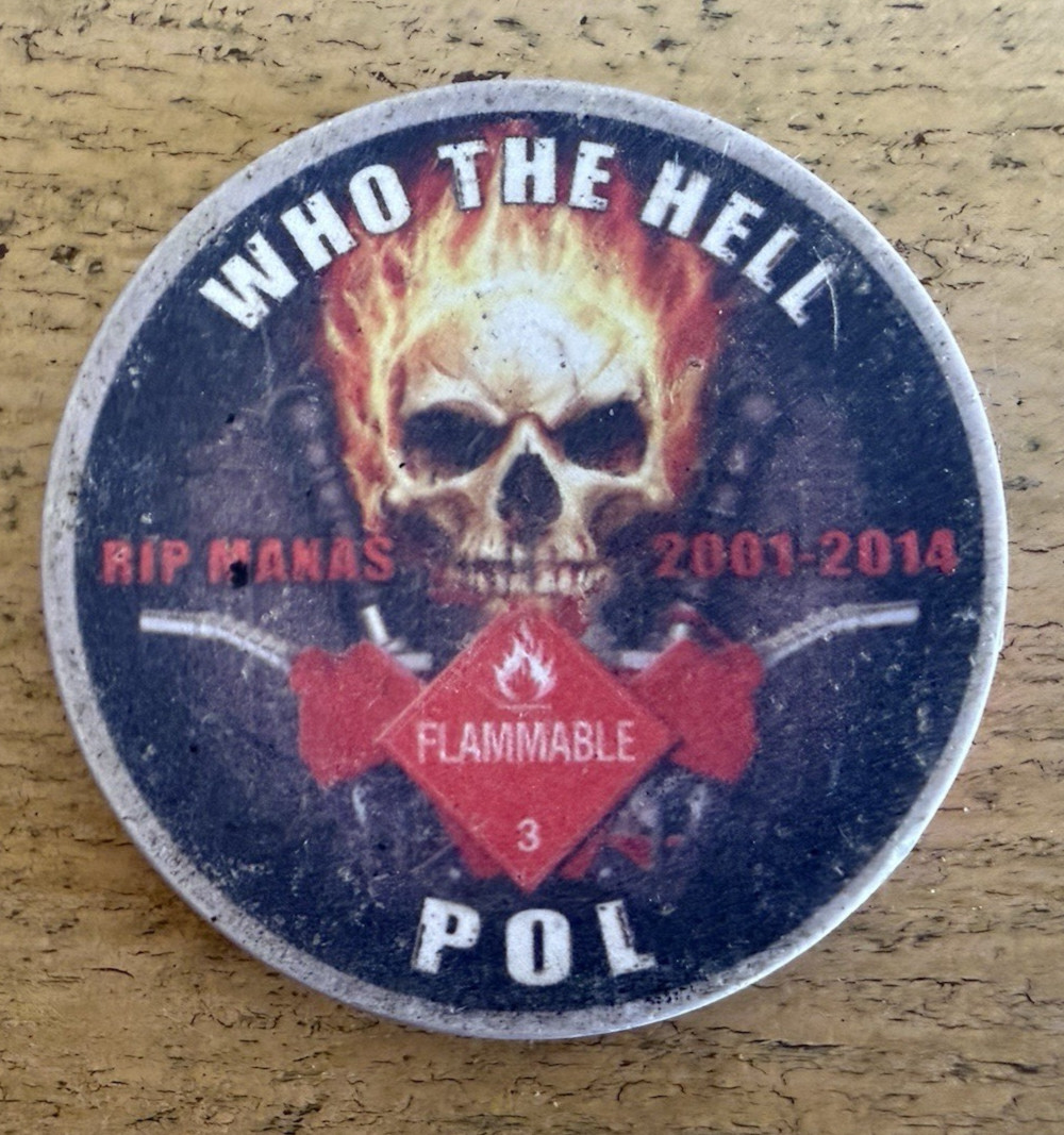 POL USA Kyrgyz Rep Poker Chip Its Not Over Til We Pull Out