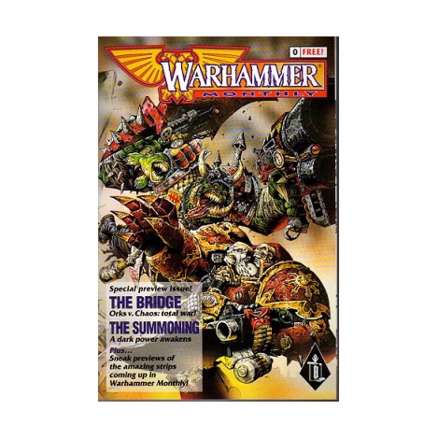 GW Warhammer Monthly #0 "Orks vs. Chaos - Total War!" VG+