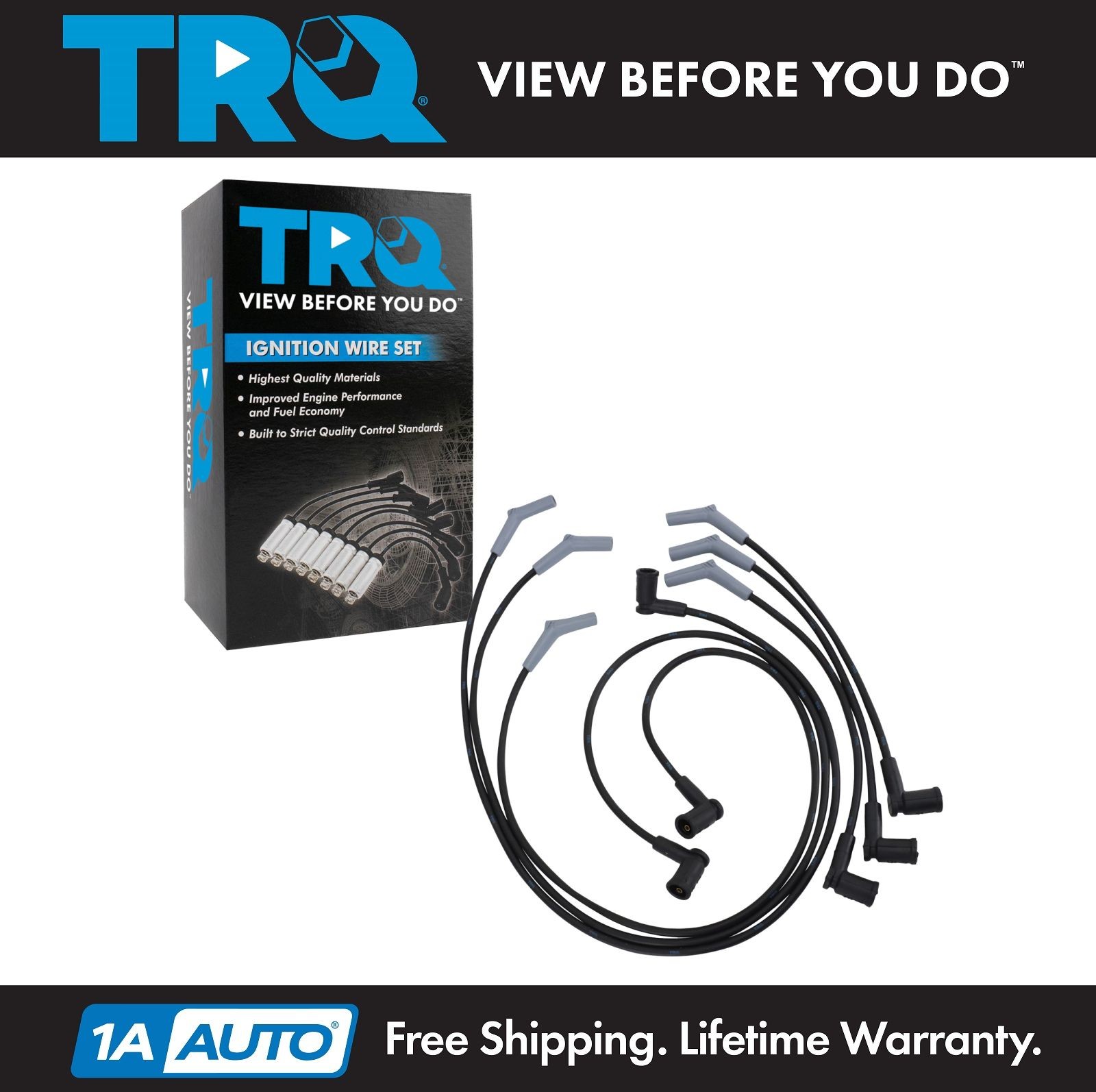 TRQ Spark Plug Wire Set Fits 2001-2004 Ford Mustang