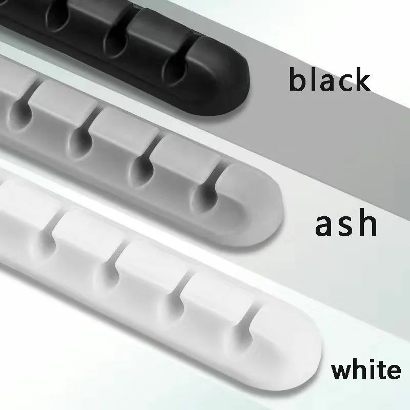 Cable Management Cable Holder Clips Cord Organizer Silicone USB Charging Cable