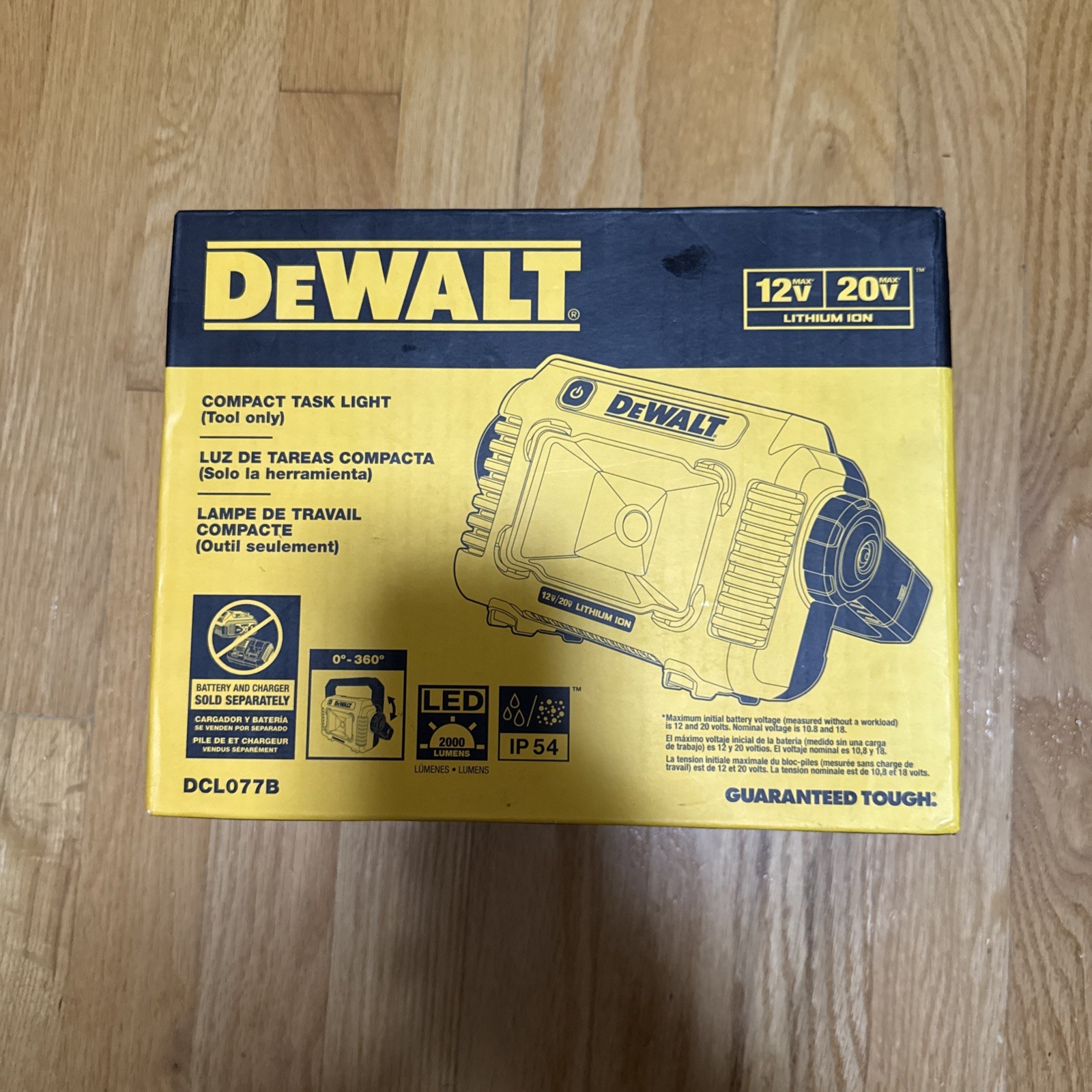 DEWALT 12V20V MAX Work Light LED Compact Tool Only (DCL077B)
