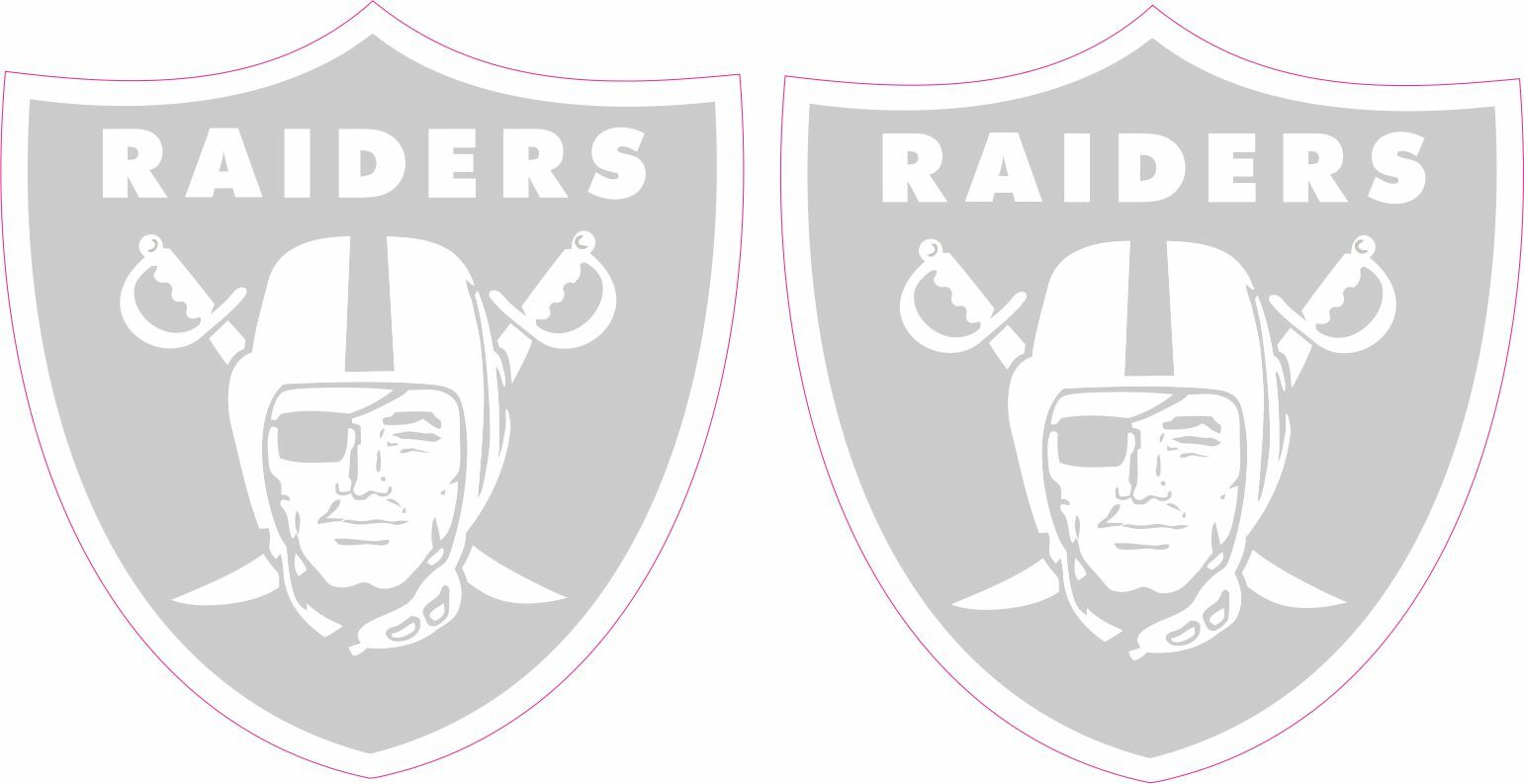 LAS VEGAS RAIDERS MINI HELMET DECALS